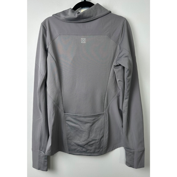 511 Tactical Kinetic Full Zip Jacket Gray Size S Pockets Asymmetrical Zipper A60 - Picture 4 of 6